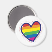 Gay Pride Spirit Heart Magneet (Voorkant / Achterkant)
