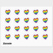 Gay Pride Spirit Heart Ronde Sticker (Vel)