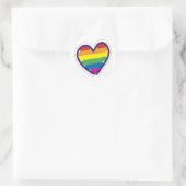 Gay Pride Spirit Heart Ronde Sticker (Tas)