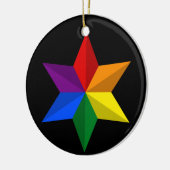 Gay Pride Star Keramisch Ornament (Links)