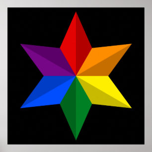 Gay Pride Star Poster