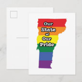 Gay Pride State | Vermont Briefkaart (Voorkant / Achterkant)