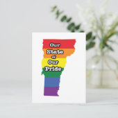 Gay Pride State | Vermont Briefkaart (Staand voorkant)