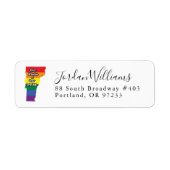 Gay Pride State | Vermont Etiket (Voorkant)