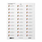 Gay Pride State | Vermont Etiket (Full Sheet)