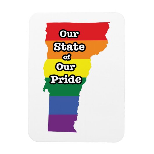Gay Pride State | Vermont Magneet (Verticaal)