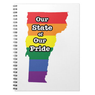 Gay Pride State Vermont Notitieboek
