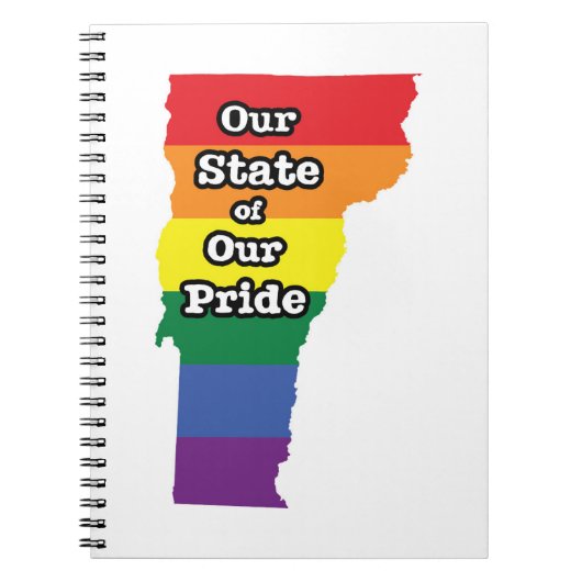 Gay Pride State | Vermont Notitieboek (Voorkant)