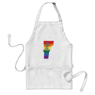 Gay Pride State Vermont Standaard Schort