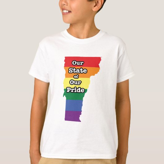 Gay Pride State | Vermont T-shirt (Voorkant)