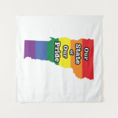 Gay Pride State | Vermont Wandkleed (Voorkant (horizontaal))