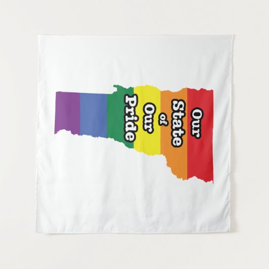 Gay Pride State | Vermont Wandkleed (Voorkant (horizontaal))