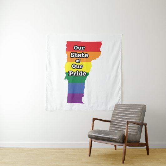 Gay Pride State | Vermont Wandkleed (In situ)