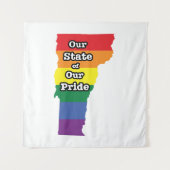 Gay Pride State | Vermont Wandkleed (Voorkant)