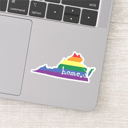 Gay Pride State | Virginia Sticker (Detail)