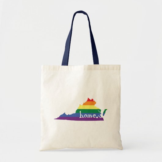 Gay Pride State | Virginia Tote Bag (Voorkant)
