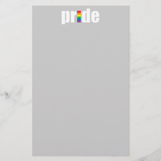 Gay Pride Stationery Briefpapier (Voorkant)