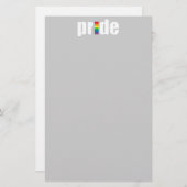 Gay Pride Stationery Briefpapier (Voorkant / Achterkant)