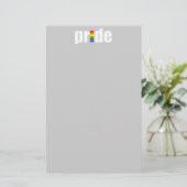 Gay Pride Stationery Briefpapier (Staand voorkant)