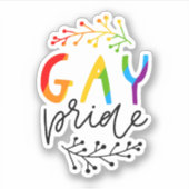 Gay Pride Sticker (Voorkant)