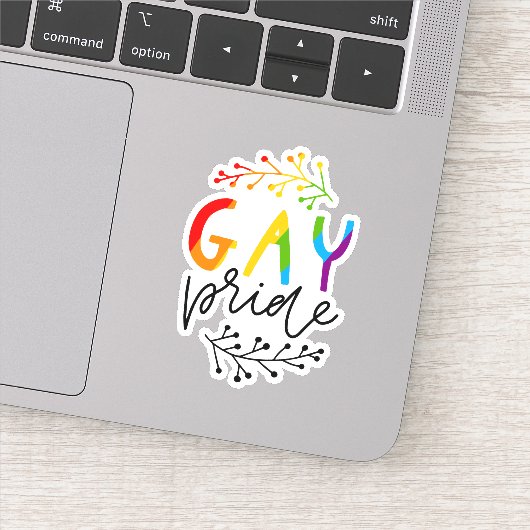 Gay Pride Sticker (Detail)