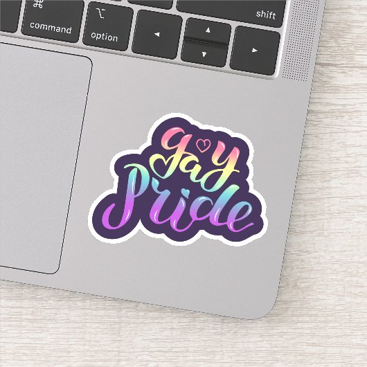 Gay Pride Sticker (Detail)