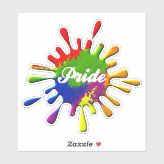 Gay Pride Sticker (Vel)