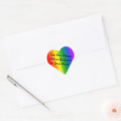 Gay Pride Stickers Custom Rainbow Love Sticker (Envelop)