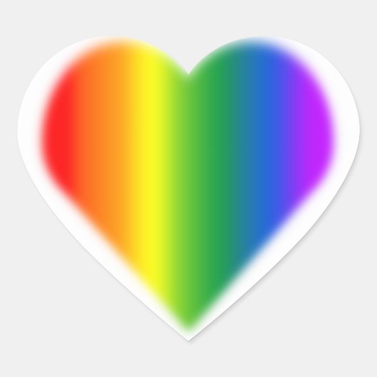 Gay Pride Stickers Same-Sex Rainbow Love Sticker (Voorkant)