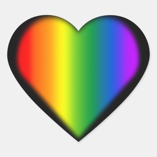 Gay Pride Stickers Same-Sex Rainbow Love Sticker (Voorkant)