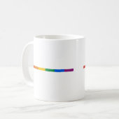Gay Pride Stripe Koffiemok (Voorkant links)