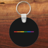 Gay Pride Stripe Sleutelhanger (Voorkant)