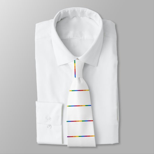 Gay Pride Stripe Stropdas (Gebonden)