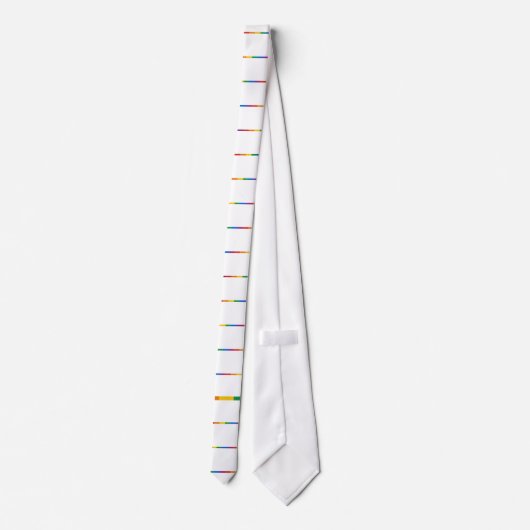 Gay Pride Stripe Stropdas (Achterkant)