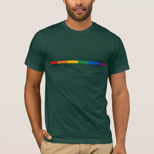 Gay Pride Stripe T-shirt (Voorkant)