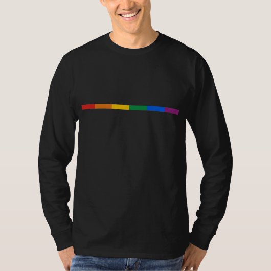 Gay Pride Stripe T-shirt (Voorkant)