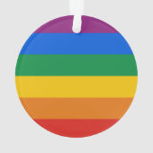 GAY PRIDE STRIPES DESIGN - 2014 PRIDE.png Ornament (achterkant)