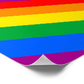 Gay Pride Stripes Poster (Hoek)