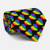 Gay Pride Stropdas Same-Sex Rainbow Love Necktie (Opgerold)