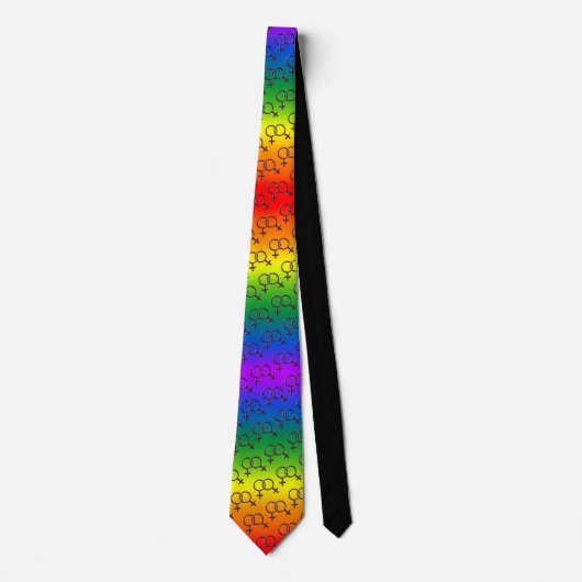 Gay Pride Stropdassen Same-Sex Gay Pride Neckties (Voorkant)