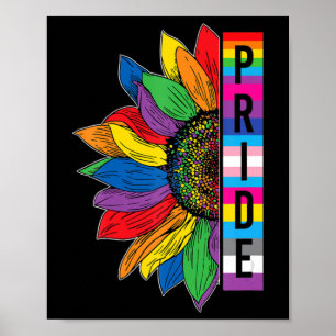 Gay Pride Sunflower LGBT Awareness Maand 2022 Poster