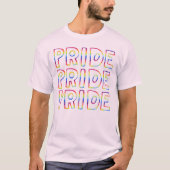 GAY PRIDE Sweet Rainbow Handlettering T-shirt (Voorkant)