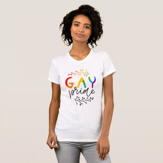 Gay Pride T-shirt (Voorkant volledig)
