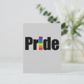 Gay Pride T-shirt Briefkaart (Staand voorkant)