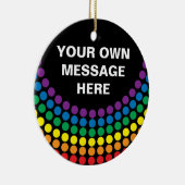 Gay Pride T-shirt Keramisch Ornament (Rechts)