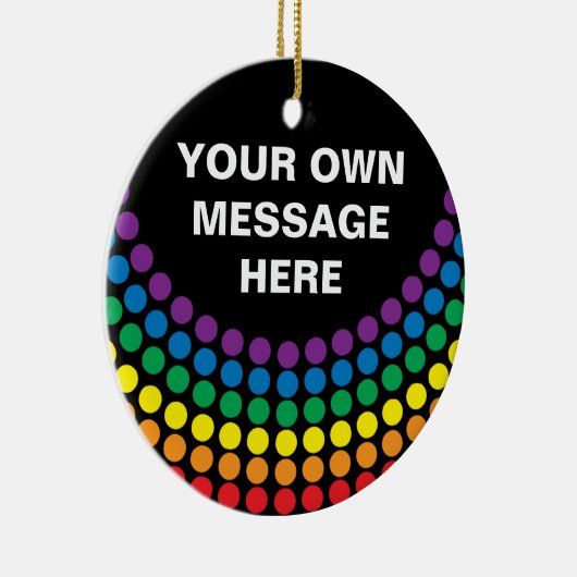 Gay Pride T-shirt Keramisch Ornament (Rechts)