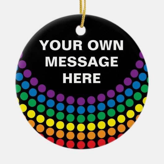 Gay Pride T-shirt Keramisch Ornament (Voorkant)