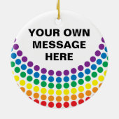 Gay Pride T-shirt Keramisch Ornament (Achterkant)