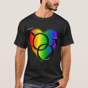 Gay Pride T-Shirt Mannen Zelfde-Geslacht Liefde Sh
