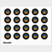 Gay Pride T-shirt Ronde Sticker (Vel)